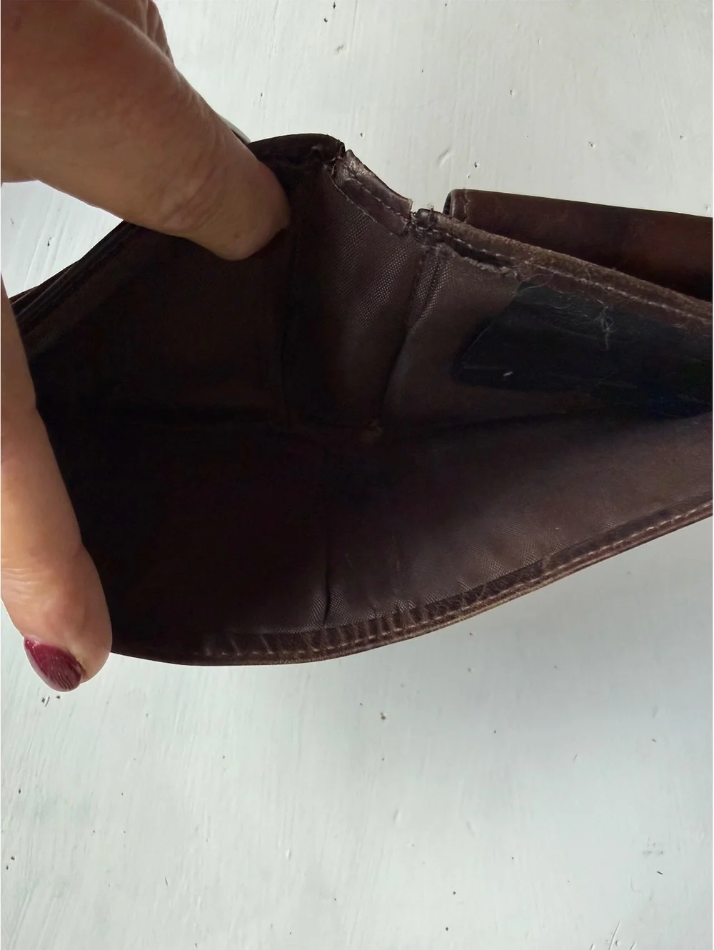 Buxton Genuine Leather Brown Bifold Wallet